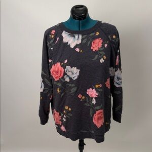 Old Navy Dark Floral Sweatshirt